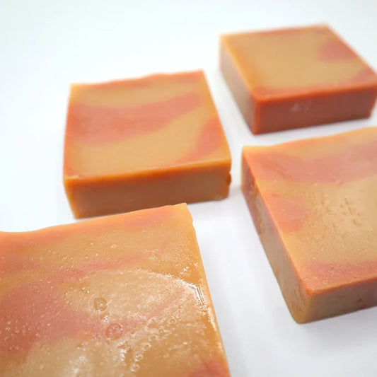 Pink Sugar Crystals Cold Processed Soap